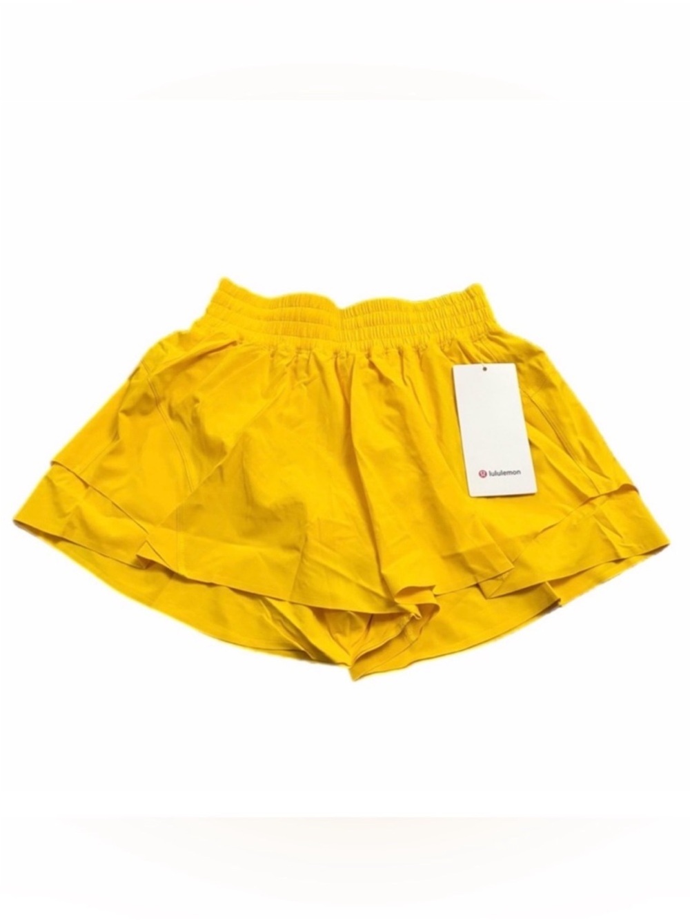 Lululemon Shake It Out High-Rise Running Short 2.5" (Maize Yellow) Size XS
